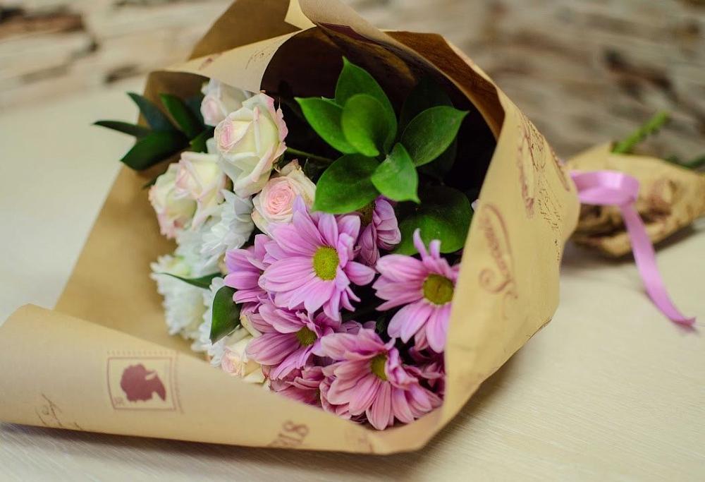 Букет цветов из: Розы и Хризантемы в Богородском