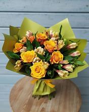 Букет цветов из:  Альстромерии и Розы в Богородском