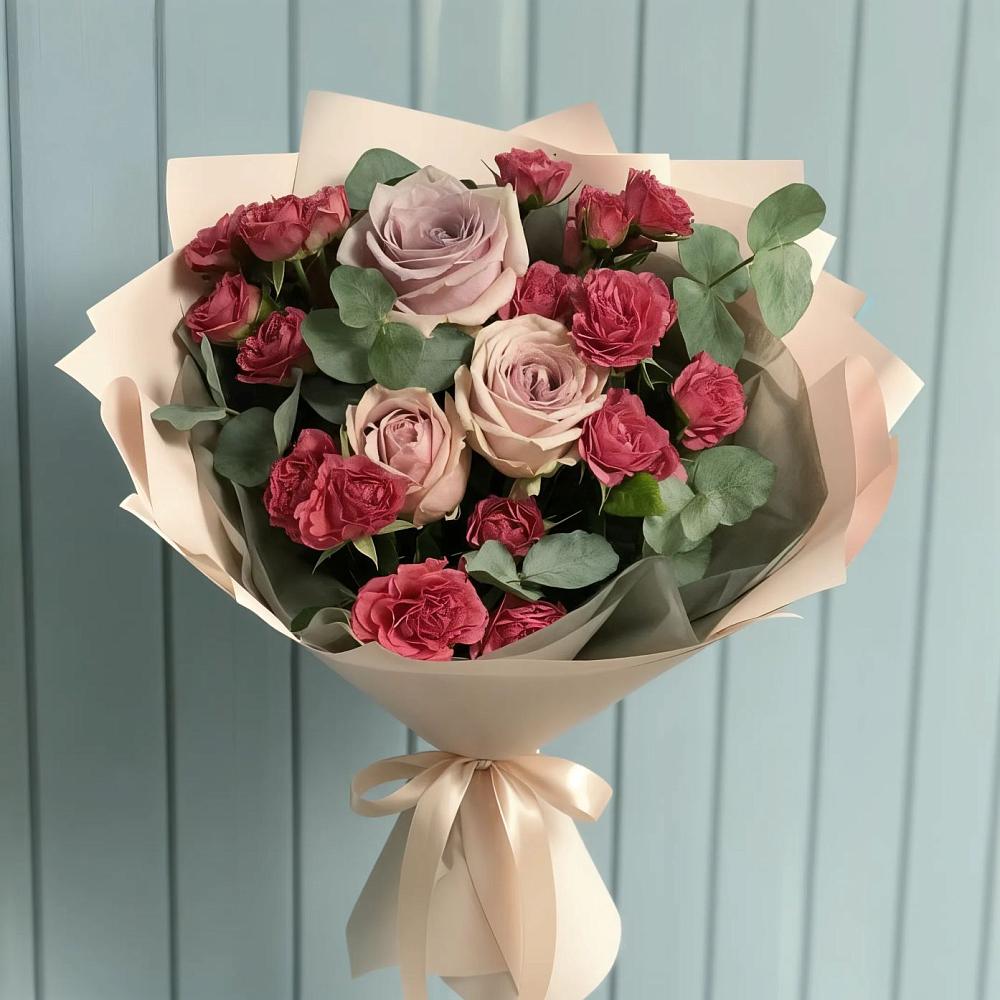 Букет цветов из: Гвоздики и Розы в Богородском