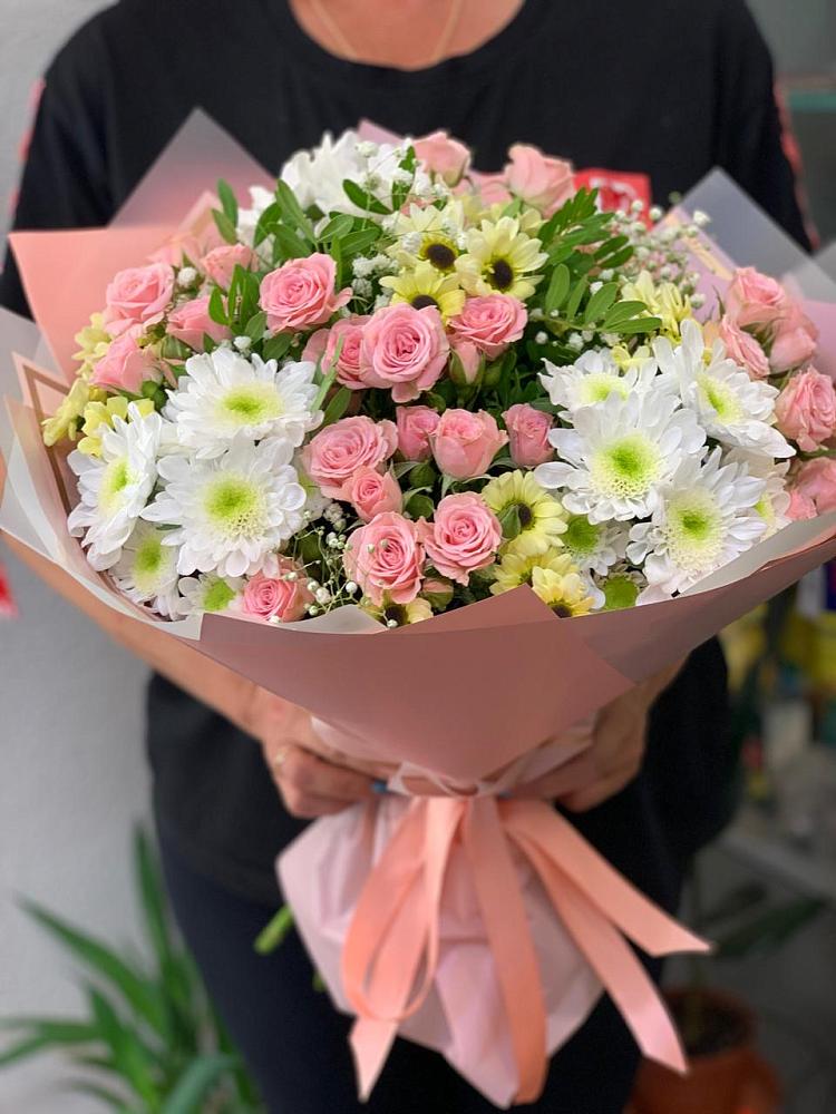 Букет цветов из: Розы и Хризантемы в Богородском