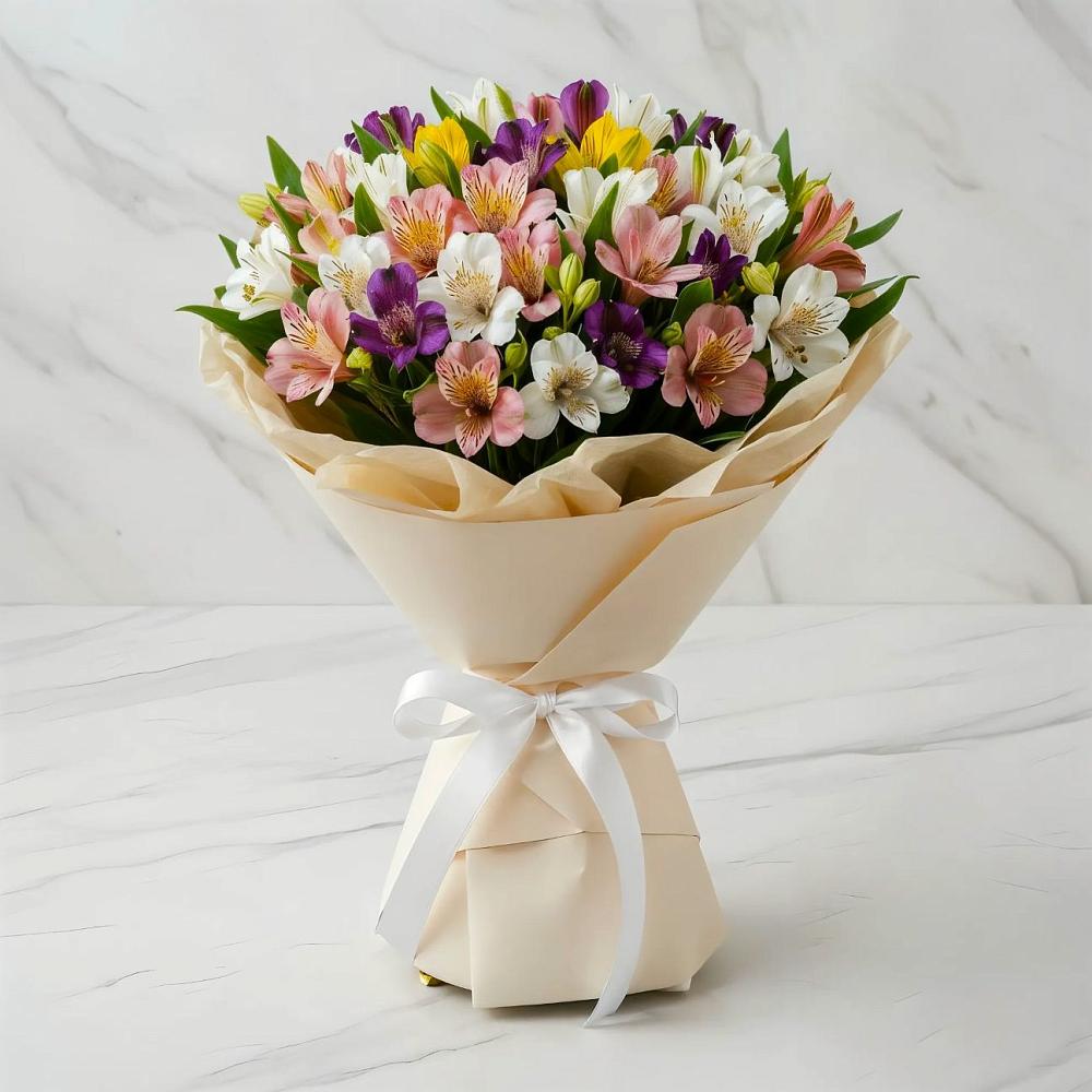 Букет цветов из: Альстромерии в Богородском