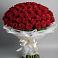 Букет 101 Красная роза Блэк Мэджик в Богородском