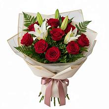 Букет цветов из:  Лилии и Розы в Богородском