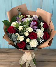 Букет цветов из:  Розы и Альстромерии в Богородском