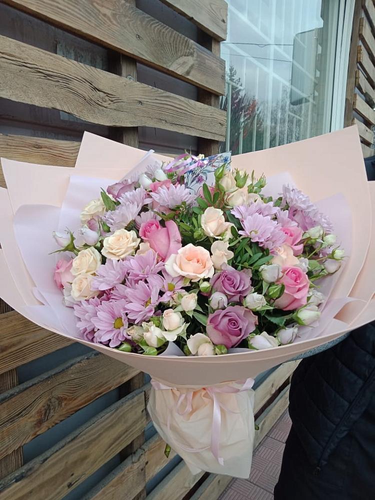 Букет цветов из: Розы и Хризантемы в Богородском