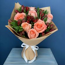 Букет цветов из:  Розы и Альстромерии в Богородском