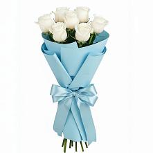 Букет 7 белых роз Проуд в Богородском