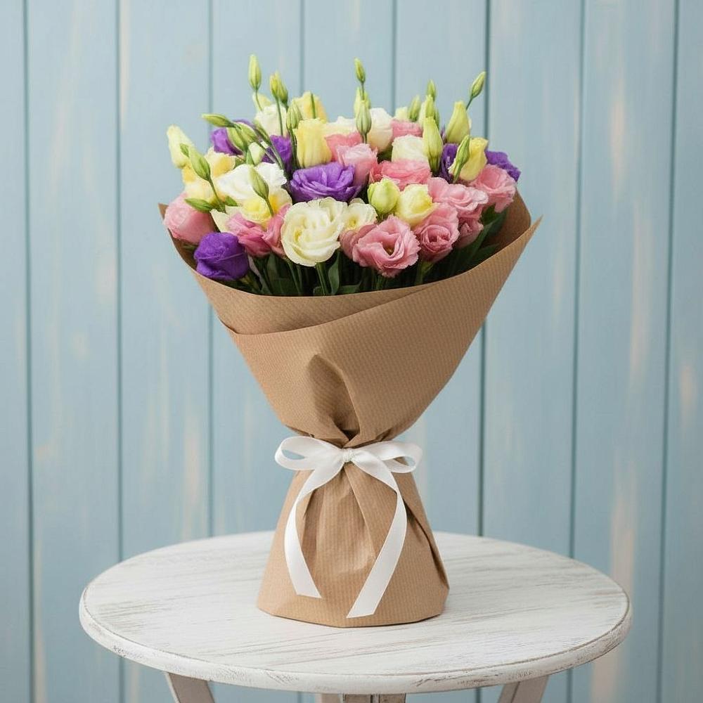 Букет цветов из: Лизиантусы в Богородском