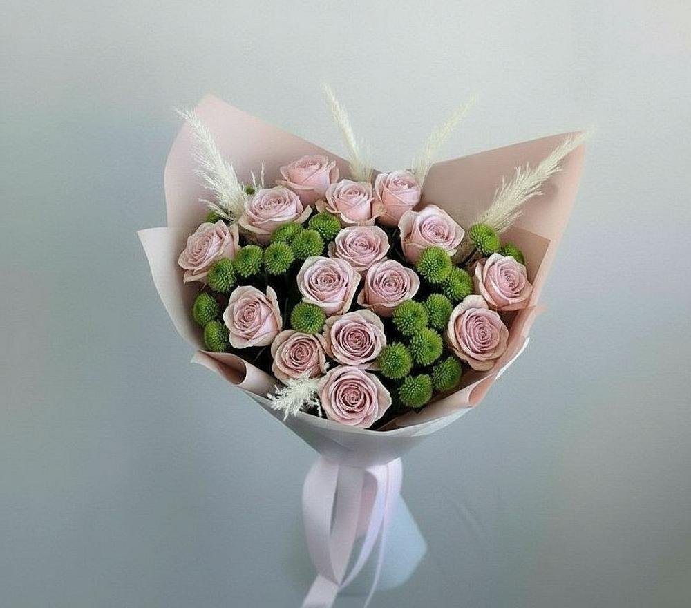 Букет цветов из: Розы и Хризантемы в Богородском