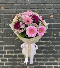 Букет цветов из:  Герберы и Хризантемы в Богородском