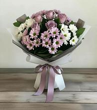 Букет цветов из:  Хризантемы и Розы в Богородском