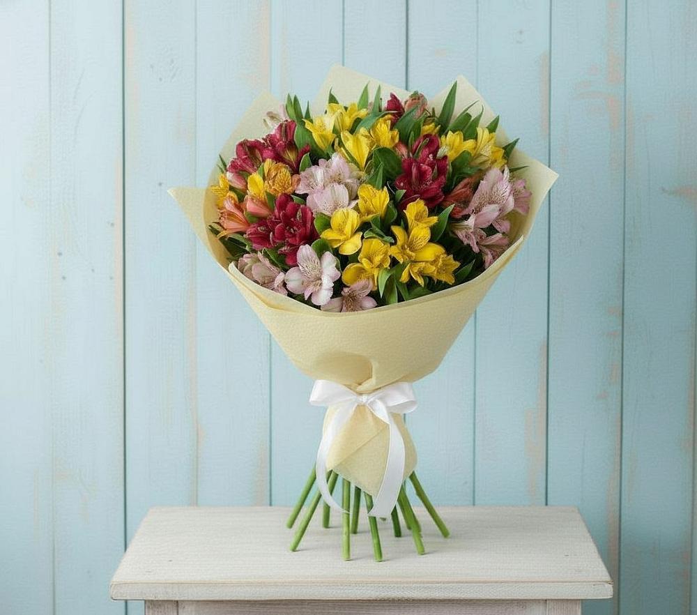 Букет цветов из: Альстромерии в Богородском