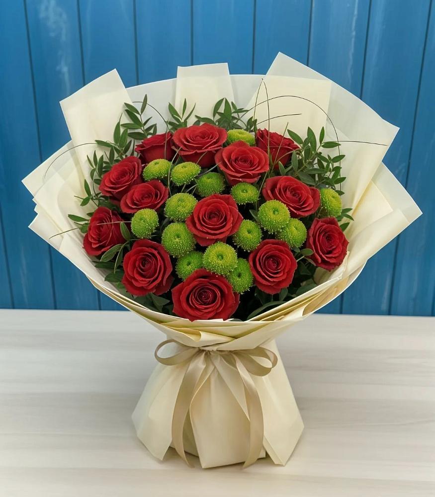 Букет цветов из: Розы и Хризантемы в Богородском