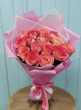 Букет 15 Розовых роз Равель в Богородском