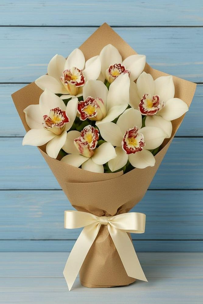 Букет цветов из: Орхидеи и Розы в Богородском