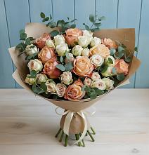 Букет цветов из:  Альстромерии и Розы в Богородском